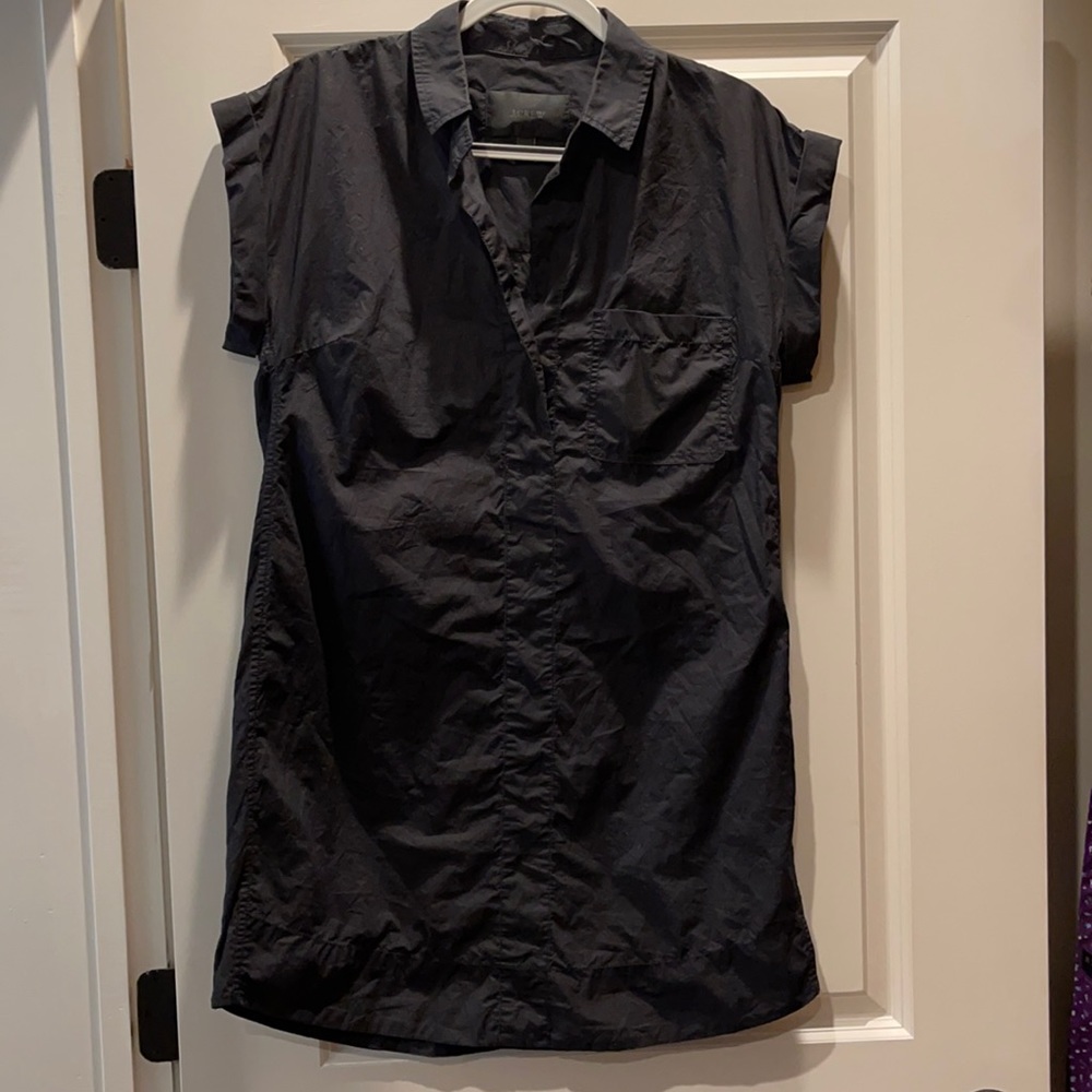 Favorite, black, cotton JCrew shirt dress!